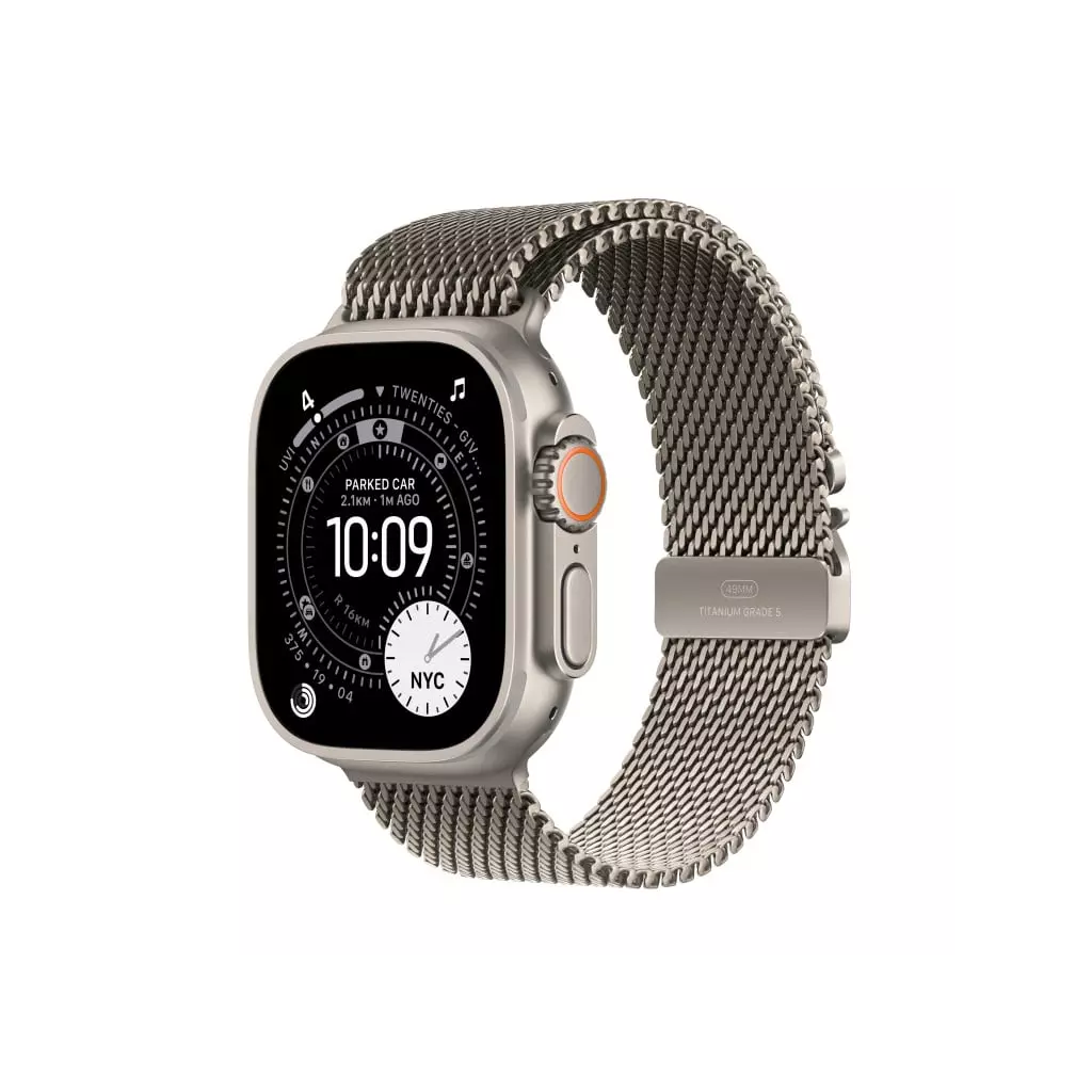 Obrázek produktu Apple Watch Ultra 3 GPS + Cellular 49mm Natural Titanium Case with Natural Titanium Milanese Loop - Small
