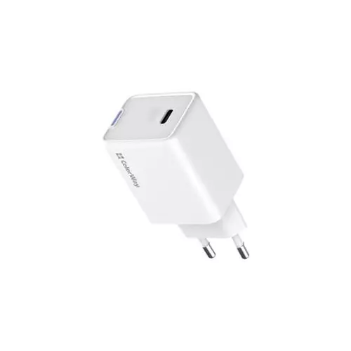 obrázek produktu ColorWay 1x USB-C/ síťová nabíječka/ GaN/ PD/ PPS/ 45W/ Bílá