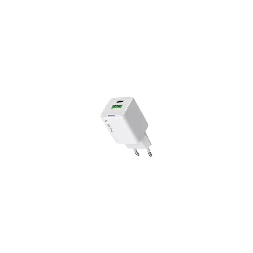 Obrázek produktu ColorWay 1x USB-C/ síťová nabíječka/ GaN/ PD/ PPS/ QC/ 35W/ Bílá - bílá