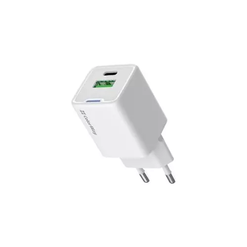 obrázek produktu ColorWay 1x USB-C/ síťová nabíječka/ GaN/ PD/ PPS/ QC/ 35W/ Bílá - bílá