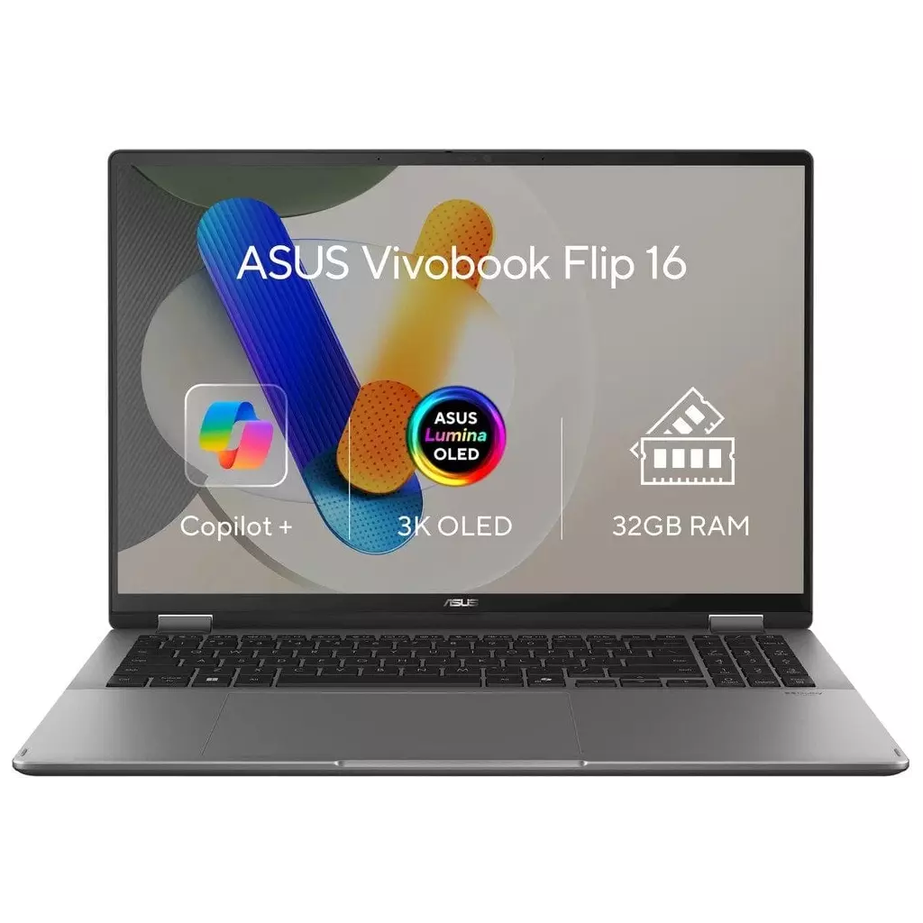 Obrázek produktu ASUS Vivobook 16 Flip TP3607SH-OLED013W Matte Gray - šedá