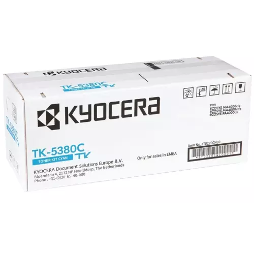 obrázek produktu Kyocera toner TK-5380C cyan na 10 000 A4 stran, pro PA4000cx, MA4000cix/cifx