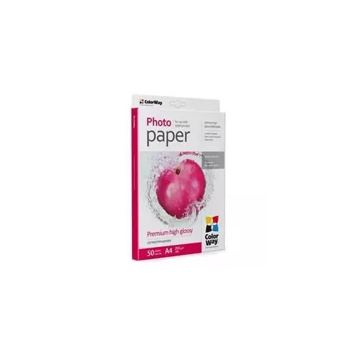 obrázek produktu ColorWay fotopapír/ premium high glossy 255g/m2, A4/ 50 kusů