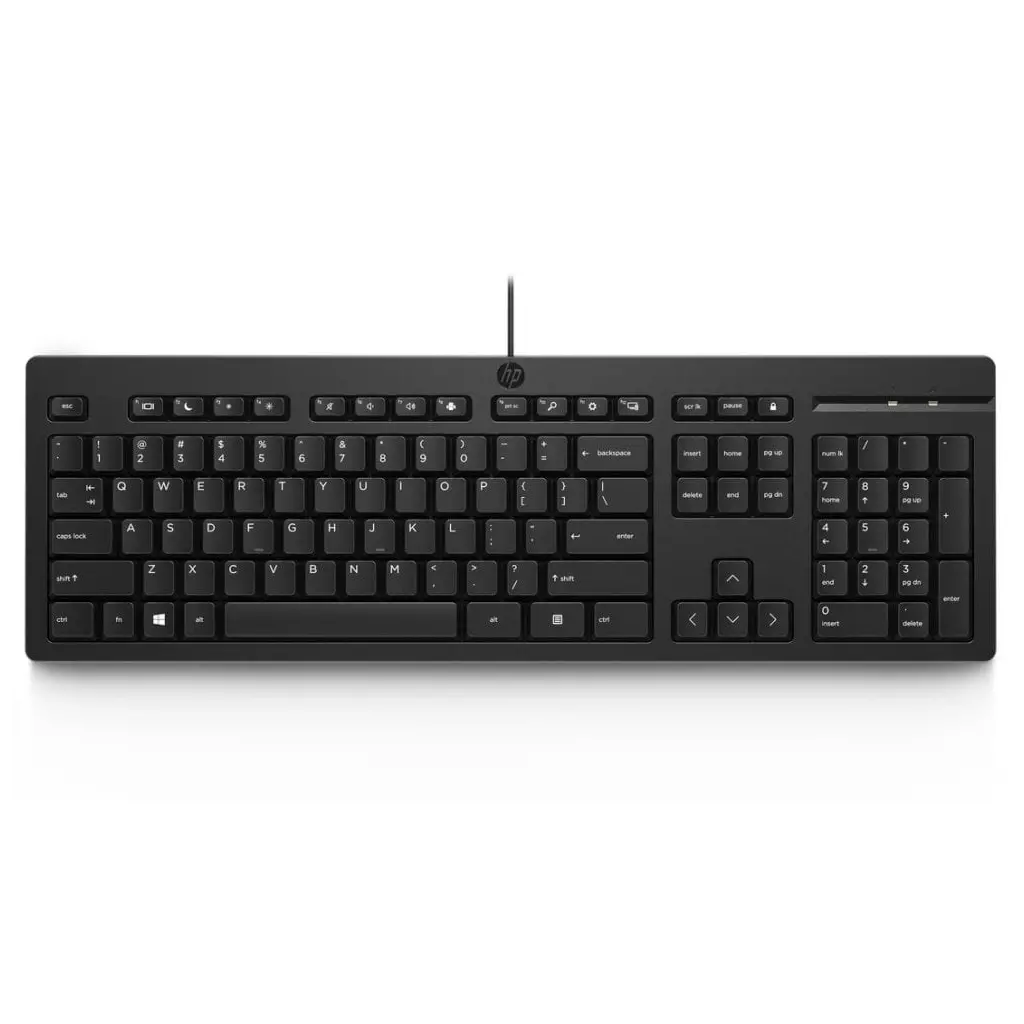 Obrázek produktu HP 125 G2 USB Wired Keyboard CZ/SK (AY2Y7AA) - černá