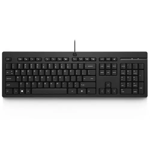 obrázek produktu HP 125 G2 USB Wired Keyboard CZ/SK (AY2Y7AA) - černá