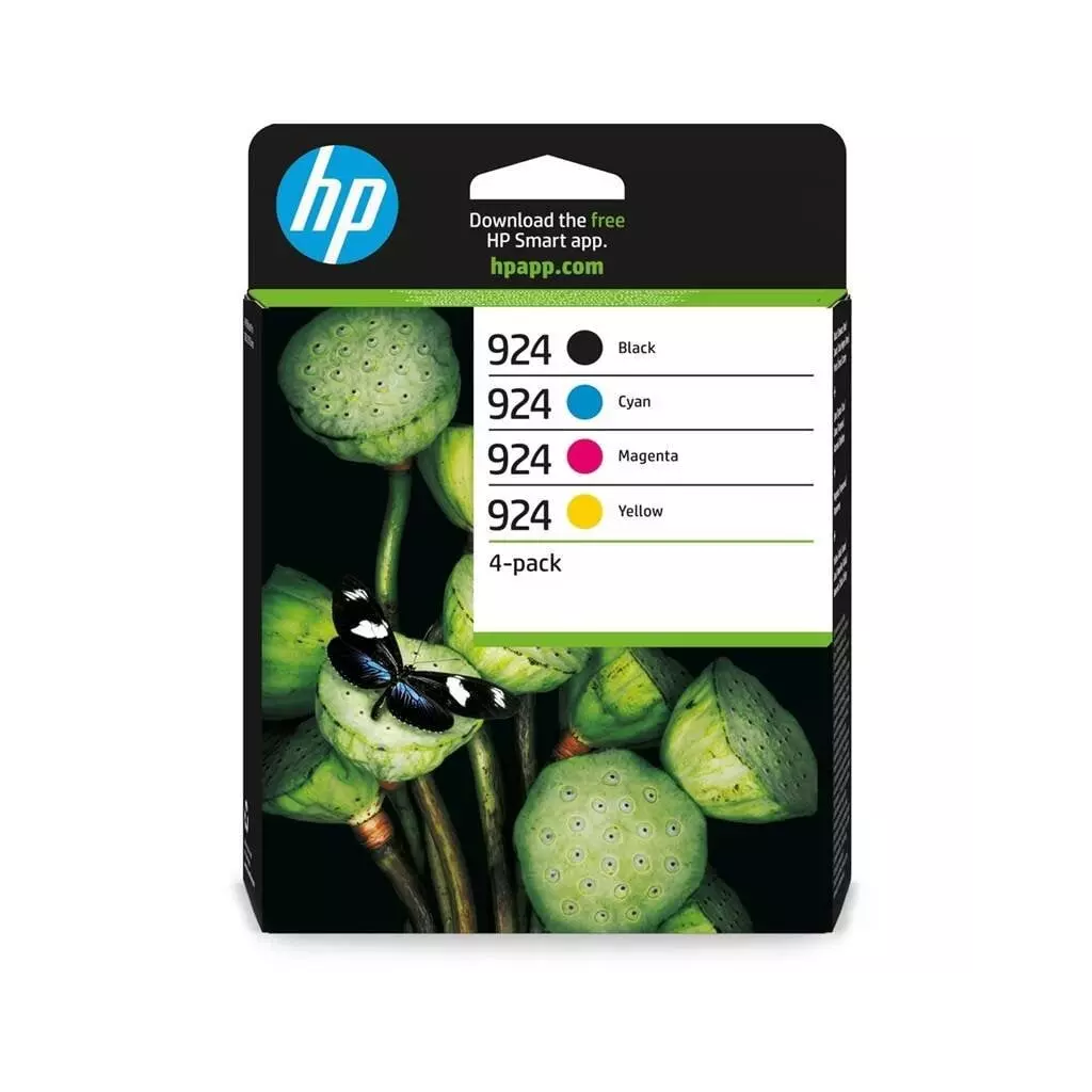 Obrázek produktu HP Ink Cartridge 924/Black/Tricolor/500/400 stran/4-Pack (6C3Z1NE)