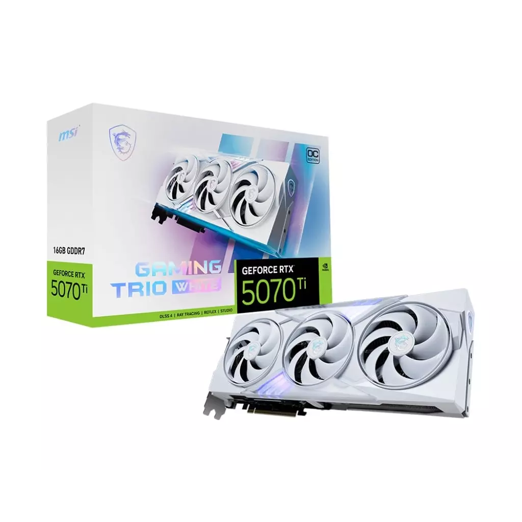 Obrázek produktu MSI GeForce RTX 5070 Ti TRIO OC WHITE