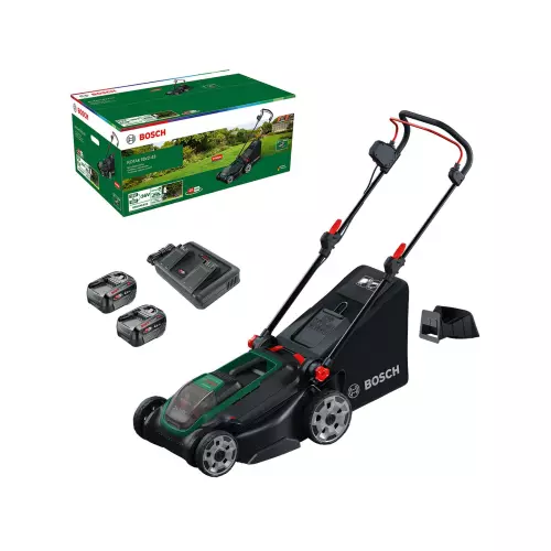 obrázek produktu BOSCH Akumulátorová sekačka na trávu ROTAK 18V2-43 vč. bat a nab. (0.600.8B9.L00