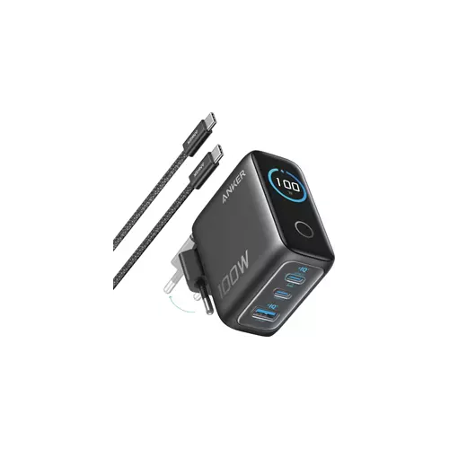 obrázek produktu Nabíječka do sítě Anker 100W, 2xUSB-C, 1xUSB šedá