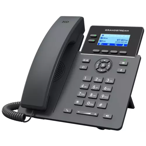 obrázek produktu Grandstream GRP2602W/ VoIP telefon/ 2,21" podsvícený grafický display/ 4x SIP/ 2x LAN 10/100 Mbps/ PoE/ WiFi/ GDMS