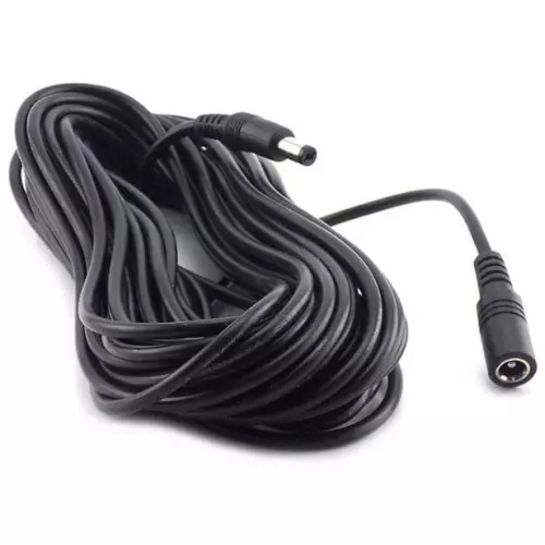 obrázek produktu EZVIZ prodlužovací venkovní napájecí kabel k IP kamerám/ 1× DC 5,5 mm male/ 1× DC 5,5 mm female/ délka 10m/ černý