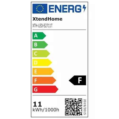 obrázek produktu Xtend Home smart LED žárovka, E27, RGB+W, 11W, 1050lm, barevná, stmívatelná, WiFi, Tuya