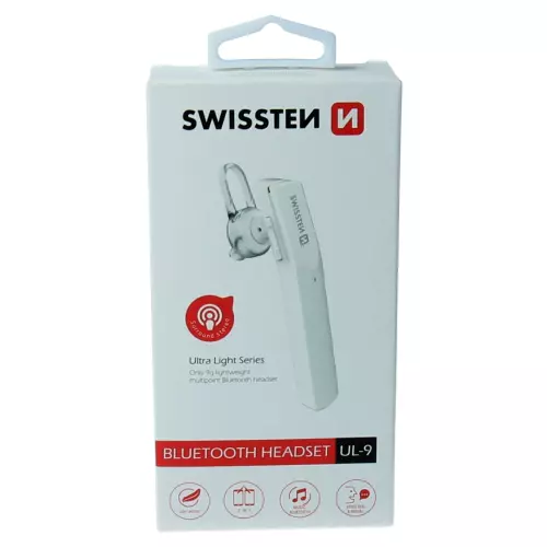 obrázek produktu Swissten Bluetooth headset UL-9, bílý