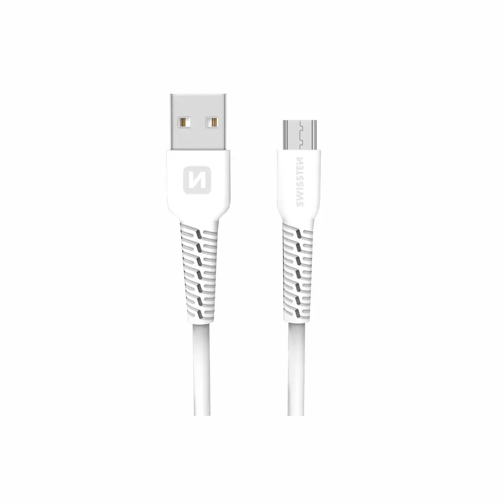 Obrázek produktu Swissten kabel USB / Micro USB, bílý