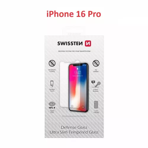 obrázek produktu Swissten 2.5D sklo iPhone 16 Pro
