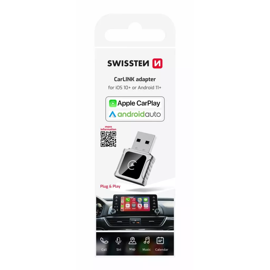 Obrázek produktu Swissten CarLink adaptér CarPlay / Android Auto