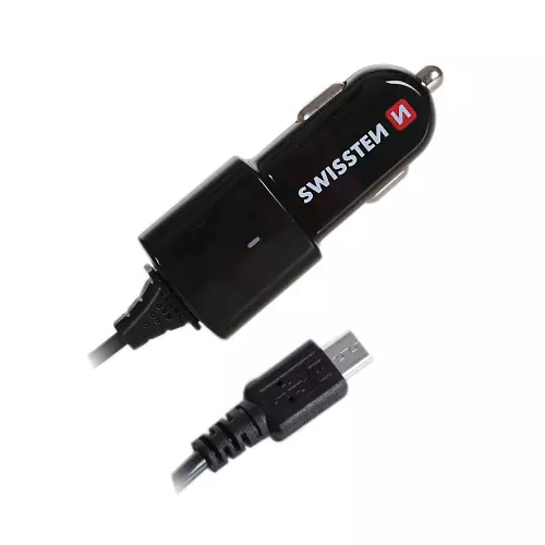 obrázek produktu Swissten CL autonabíječka Micro USB, černý