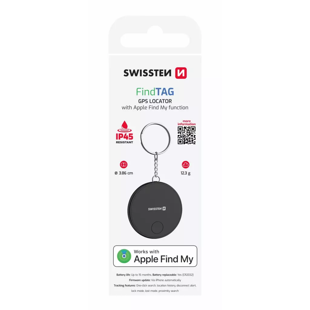 Obrázek produktu Swissten Find Tag, černý