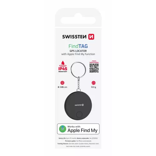 obrázek produktu Swissten Find Tag, černý