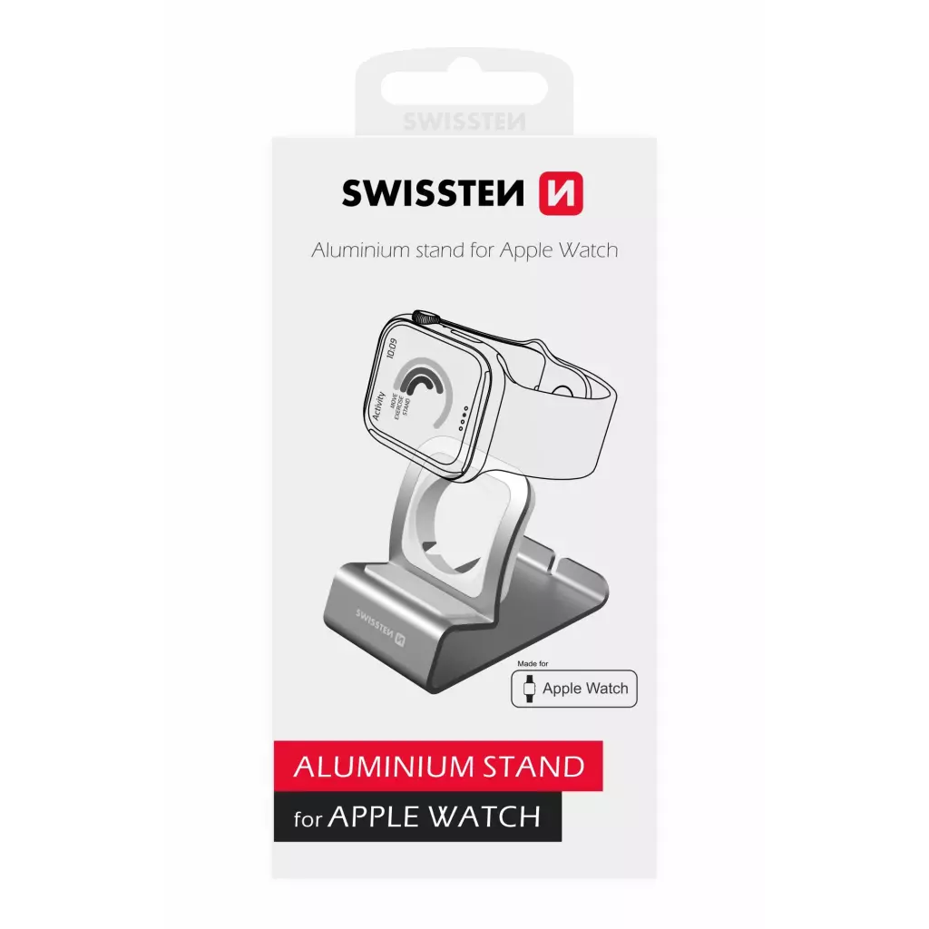 Obrázek produktu Swissten stojánek Apple Watch, stříbrný