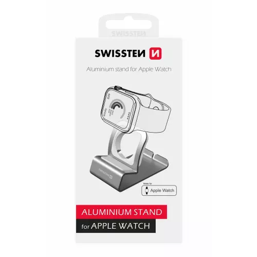 obrázek produktu Swissten stojánek Apple Watch, stříbrný