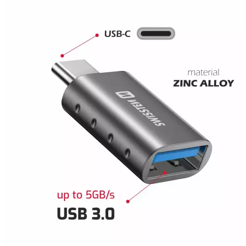 obrázek produktu Swissten OTG adaptér USB-C / USB-A
