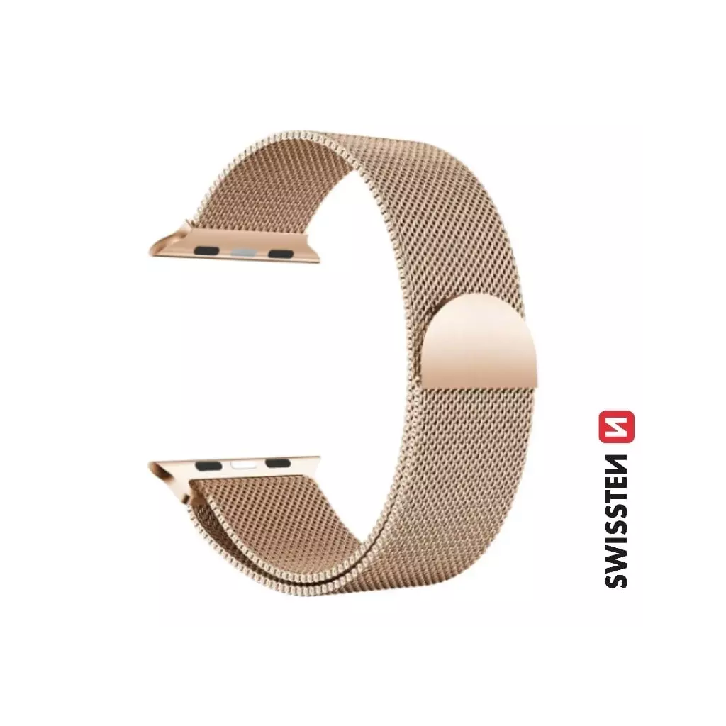 Obrázek produktu Swissten řemínek Apple Watch milánský 38–41 mm, zlatý 