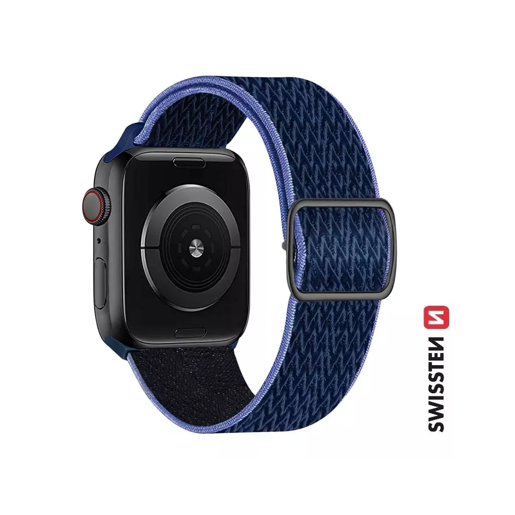 Obrázek produktu Swissten řemínek Apple Watch nylonový 42–49 mm, modro-fialový  