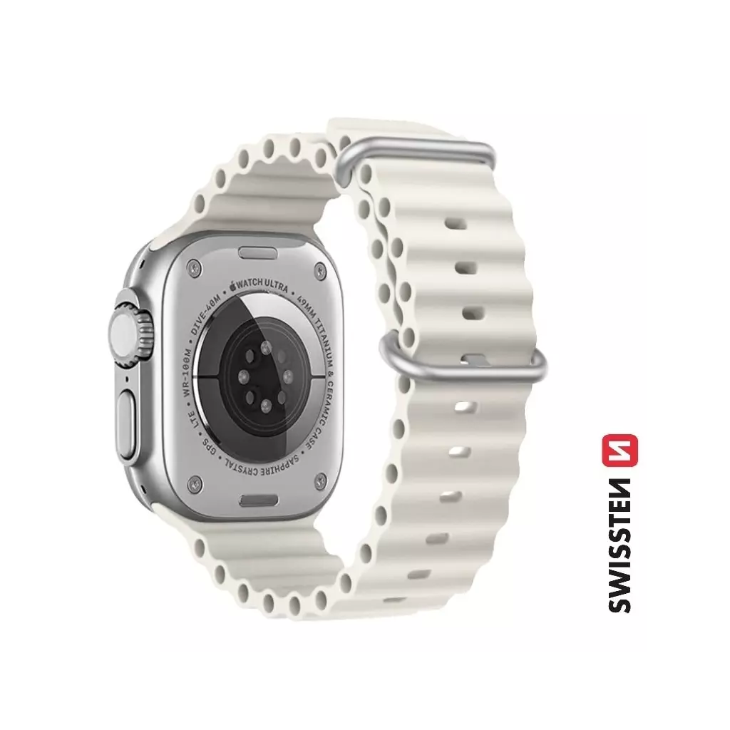 Obrázek produktu Swissten řemínek Apple Watch Marine 42–49 mm, šedý  