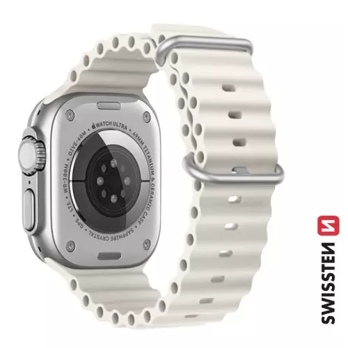 obrázek produktu Swissten řemínek Apple Watch Marine 42–49 mm, šedý  