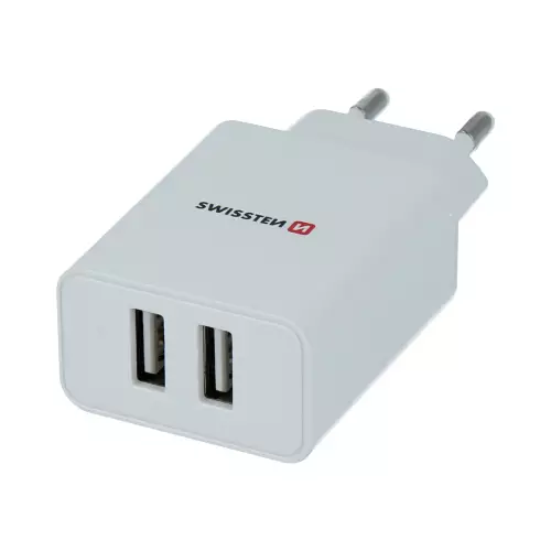 obrázek produktu Swissten adaptér Smart IC 2× USB, bílý 
