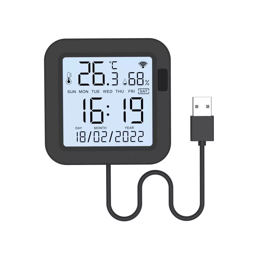 Obrázek produktu IMMAX NEO LITE SMART IR ovladač se senzory teploty a vlhkosti s LCD, Wi-Fi, TUYA