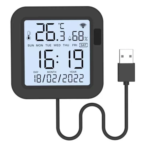 obrázek produktu IMMAX NEO LITE SMART IR ovladač se senzory teploty a vlhkosti s LCD, Wi-Fi, TUYA