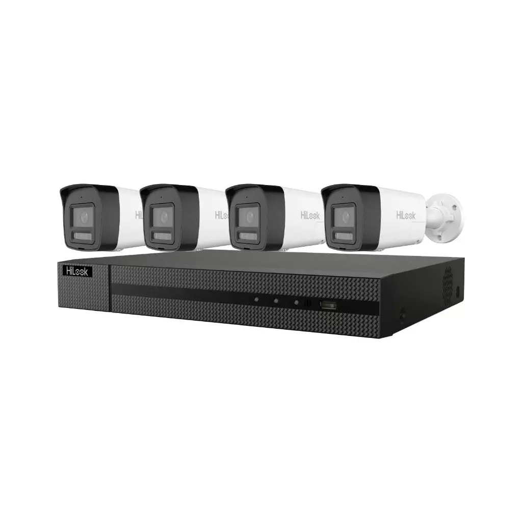 Obrázek produktu HiLook Powered by HIKVISION/ 4K Smart Hybrid Light KIT Bullet 2TB/ 1x NVR-108MH-C/8P/ 4x IPC-B180HA-LUF