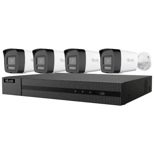 obrázek produktu HiLook Powered by HIKVISION/ 4K Smart Hybrid Light KIT Bullet 2TB/ 1x NVR-108MH-C/8P/ 4x IPC-B180HA-LUF