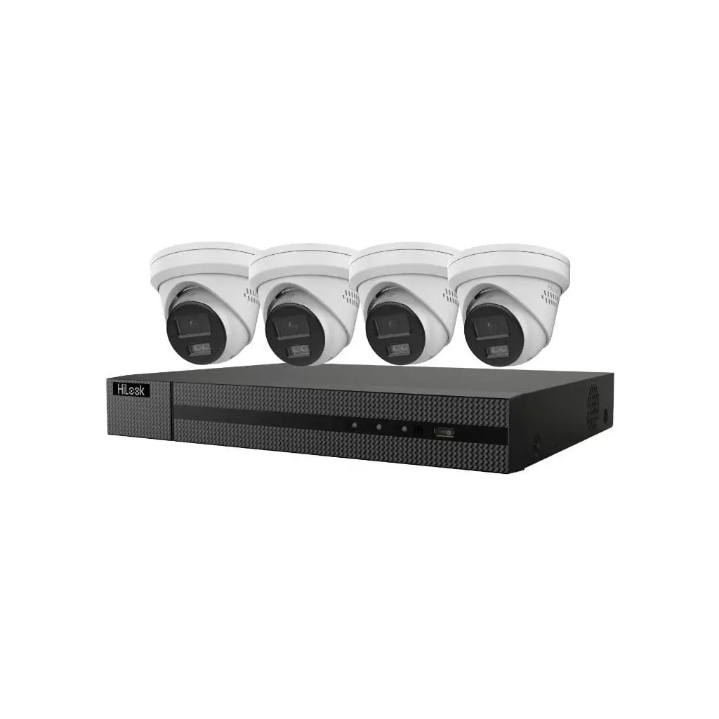Obrázek produktu HiLook Powered by HIKVISION/ 4K Smart Hybrid Light KIT Turret 2TB/ 1x NVR-108MH-C/8P/ 4x IPC-T280HA-LUF