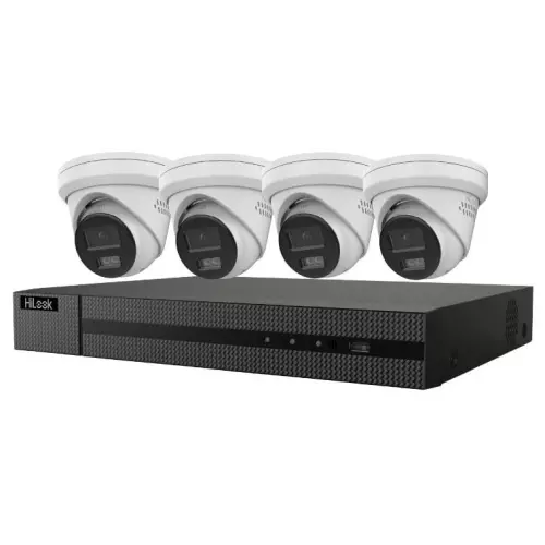 obrázek produktu HiLook Powered by HIKVISION/ 4K Smart Hybrid Light KIT Turret 2TB/ 1x NVR-108MH-C/8P/ 4x IPC-T280HA-LUF