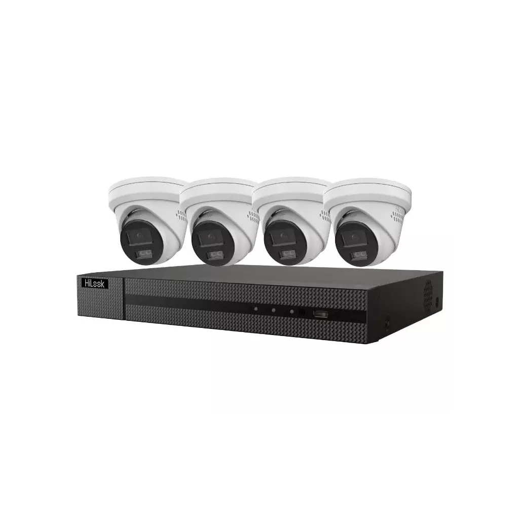 Obrázek produktu HiLook Powered by HIKVISION/ Smart Hybrid Light KIT 6Mpx Turret 2TB/ 1x NVR-108MH-C/8P/ 4x IPC-T260HA-LUF