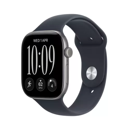 obrázek produktu Apple Watch Series 12 GPS + Cellular 46mm Space Grey Aluminium Case with Navy Blue Sport Band - S/M