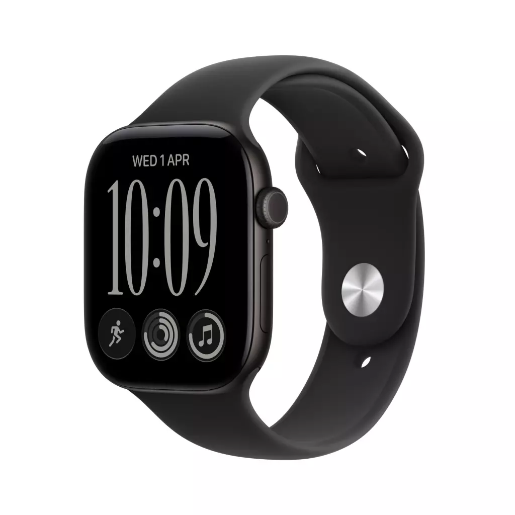 Obrázek produktu Apple Watch Series 12 GPS + Cellular 42mm Black Aluminium Case with Black Sport Band - M/L