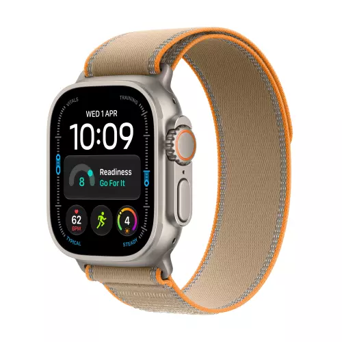 obrázek produktu Apple Watch Ultra 4 GPS + Cellular 49mm Natural Titanium Case with Sand Trail Loop - S/M