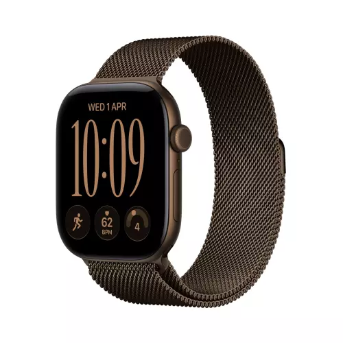 obrázek produktu Apple Watch Series 12 GPS 46mm Dark Bronze Aluminium Case with Dark Bronze Milanese Loop - S/M