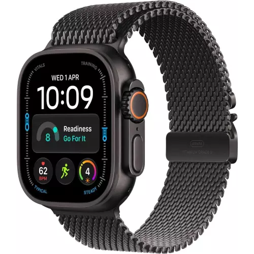obrázek produktu Apple Watch Ultra 4 GPS + Cellular 49mm Black Titanium Case with Black Titanium Milanese Loop - S