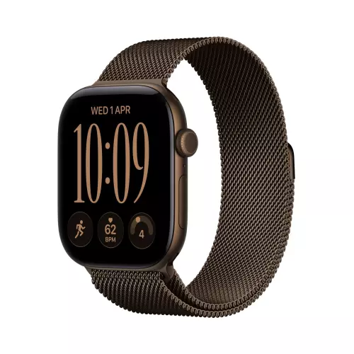 obrázek produktu Apple Watch Series 12 GPS 46mm Dark Bronze Aluminium Case with Dark Bronze Milanese Loop - M/L