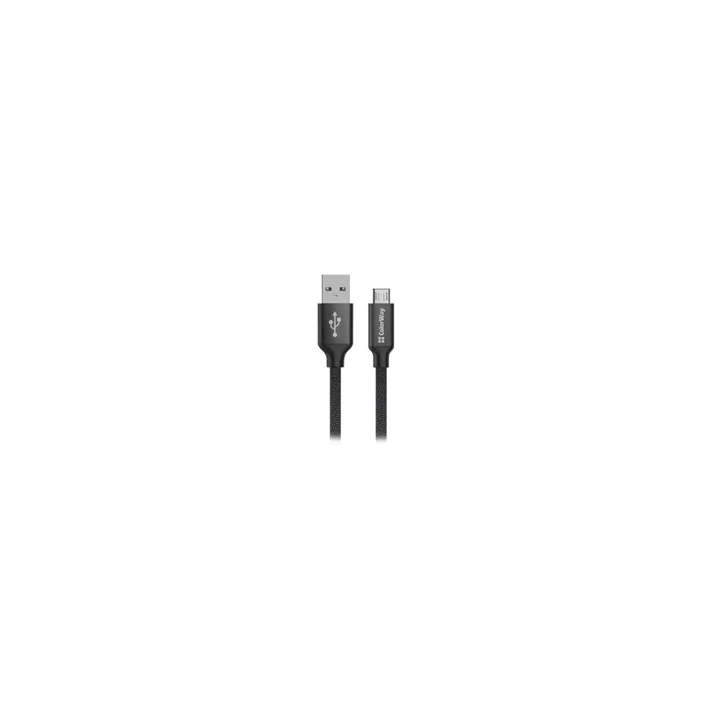 Obrázek produktu ColorWay kabel USB/ Micro USB 2m/ 2.4A/ Černý
