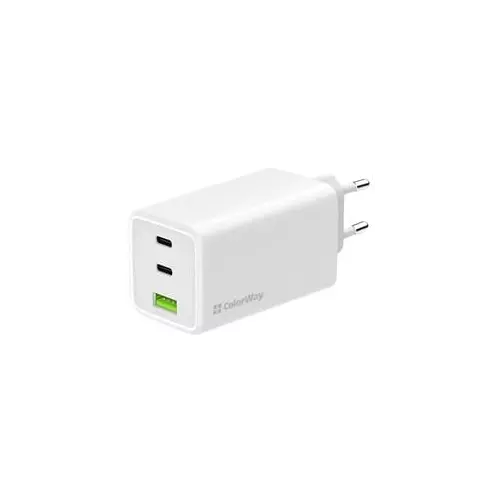 obrázek produktu ColorWay nabíječka 2x USB-C, 1x USB-A/ GaN/ PD/ PPS/ 100W/ Bílá