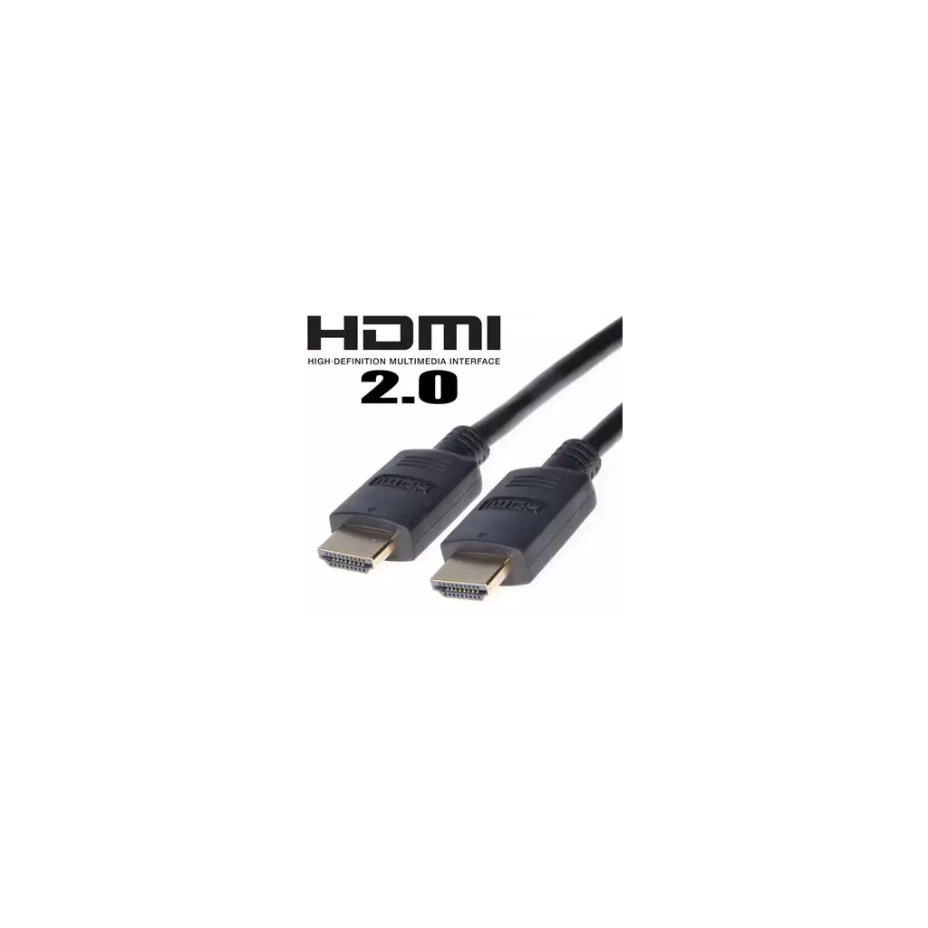 Obrázek produktu PremiumCord 4K HDMI 2.0b High Speed + Ethernet kabel, zlacené konektory, 1m - černá