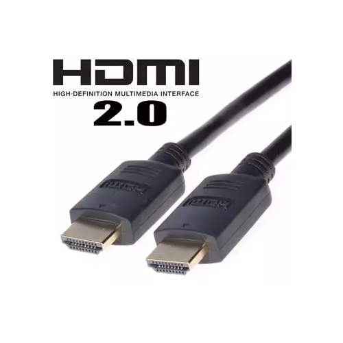 obrázek produktu PremiumCord 4K HDMI 2.0b High Speed + Ethernet kabel, zlacené konektory, 1m - černá
