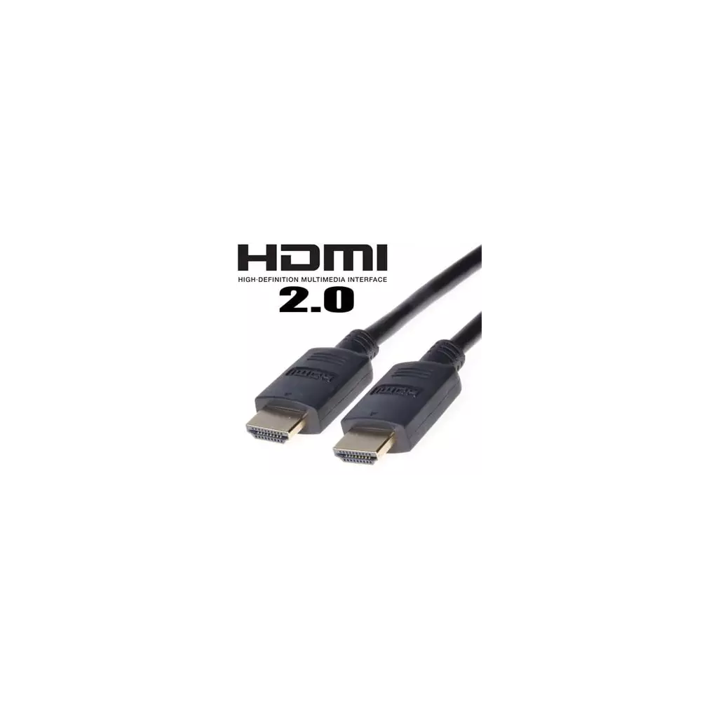 Obrázek produktu PremiumCord 4K HDMI 2.0b High Speed + Ethernet kabel, zlacené konektory, 5m - černá