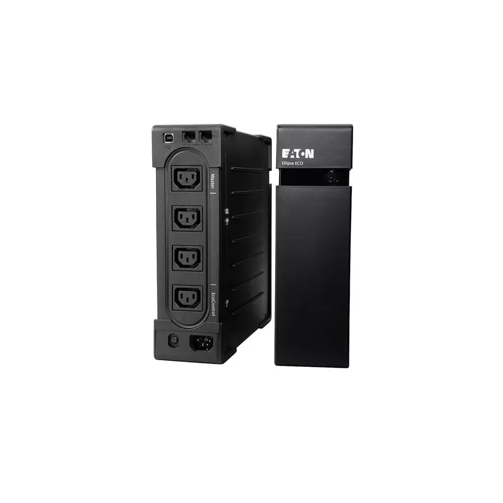 Obrázek produktu Eaton UPS Ellipse ECO 650 IEC, 650VA, TEL/FAX, LAN, Rack/Tower, 3 zálohovaní +1 chráněný výstup - černá